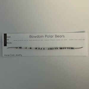 Bowdoin Polar Bears- Hand Crafted  Bracelet